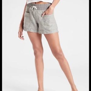 Athleta linen shorts